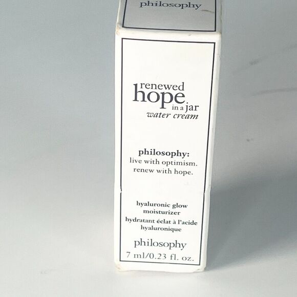 Philosophy Renewed Hope in a Jar Water Cream Moisturizer Travel .23fl oz 7ml New - Picture 1 of 6